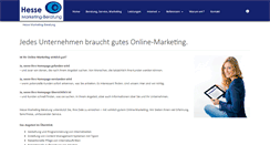 Desktop Screenshot of hesse-marketing.de